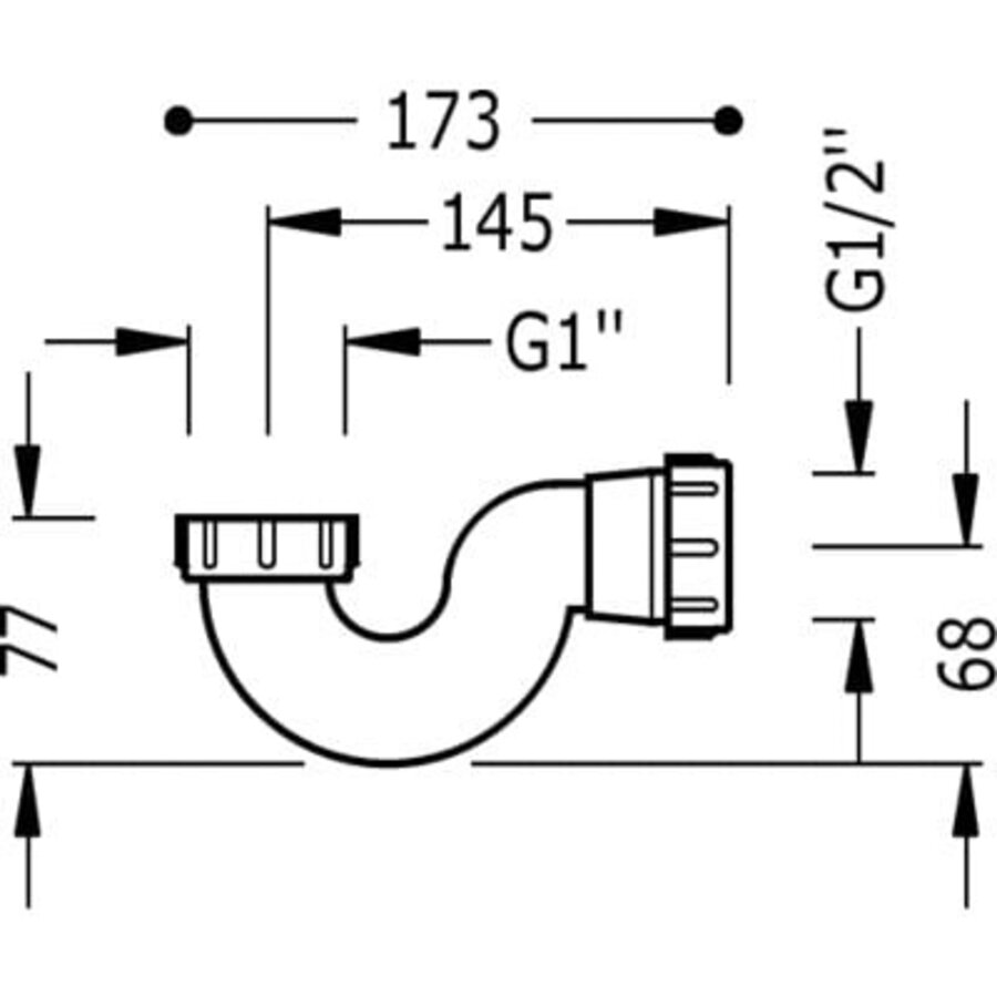 Complementos Sifon pvc bad 13463460