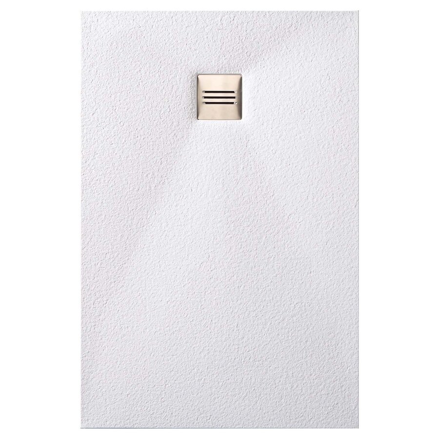 Douchebak Slab Standaard Stone 2 Wit 90x120 cm