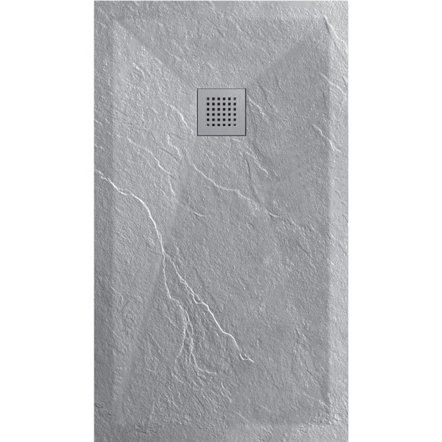 Douchetub Sanimar Sanistone 90 x 90 cm Cement Grijs Sanimar