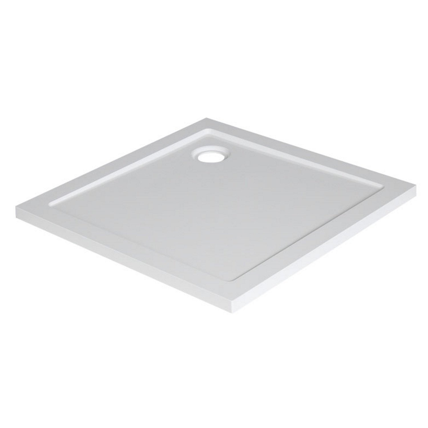 Douchebak Xellanz Luxe SMC Vierkant 80x80x4 cm Wit Xellanz