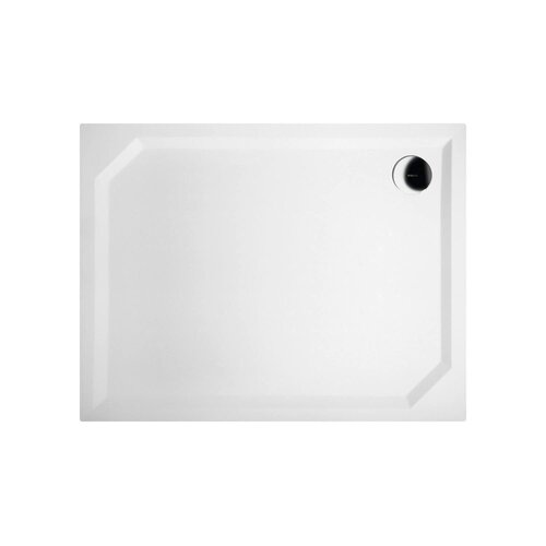 Douchebak Marmer Sapho Sara 90x70x4 cm Rechthoek Wit 