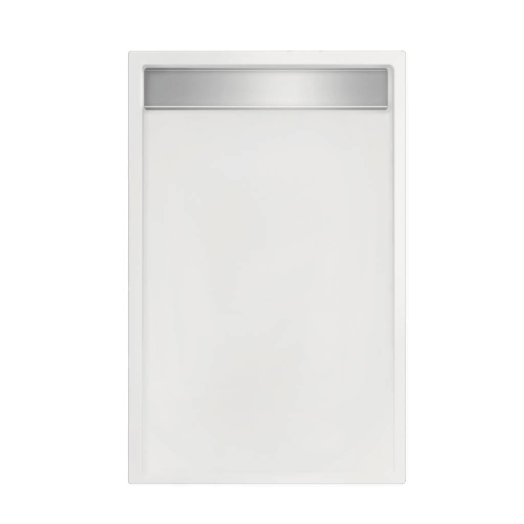 MegaBath Douchebak Easy Tray 160X90X5 cm Wit Mat Of Glans - Douchebak Mat Wit