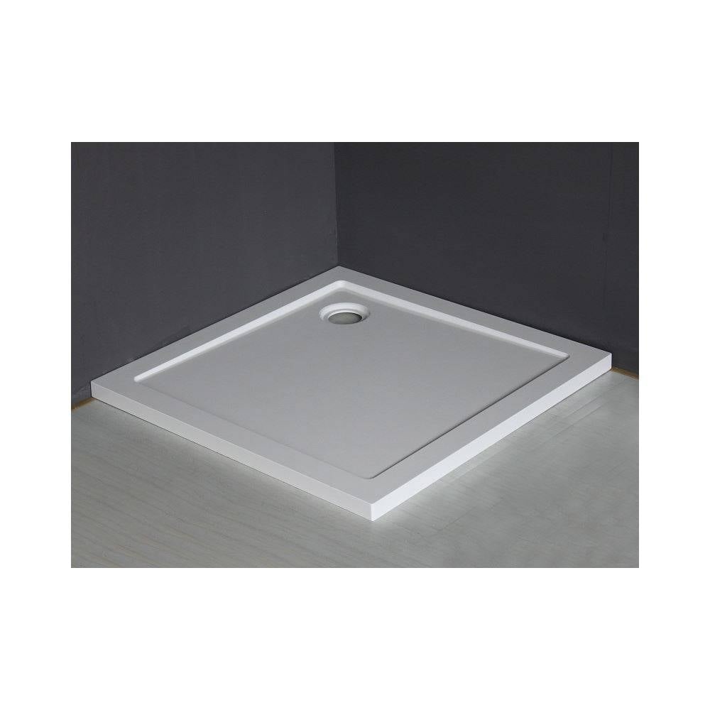 Luxe Douchebak Vierkant 90X90X4 cm Wit Aqua Splash