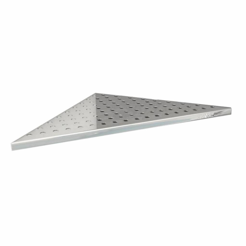 Shangle NIET MEER LEVERBAAR Hoekplanchet Driehoek Rond 47x47 cm - RVS