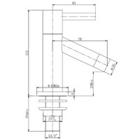 Wiesbaden Benga KIWA Toiletkraan Ker. 1/2'' Chroom