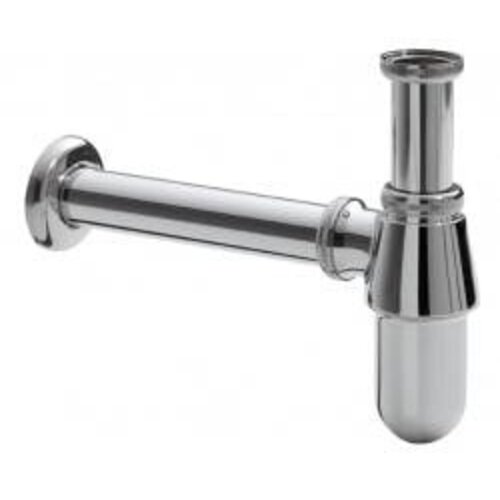 Bekersifon 5'4inch x32mm Messing Verchroomd 