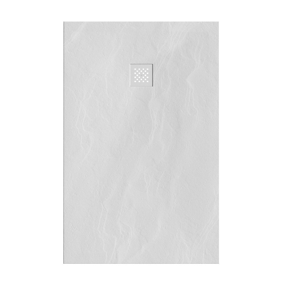 Douchebak Sanitop Just Creating Relievo Crag 90x140 cm Mat Wit Brauer