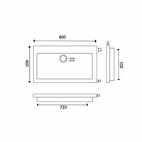 Wastafel Hardsteen 60, 80,100,120 Cm (0,1 Of 2 Kraangaten)