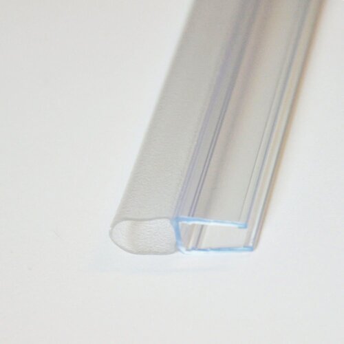 Douche Deurstrip 200 cm tbv 8 mm Nisdeur Transparant (Type D) 