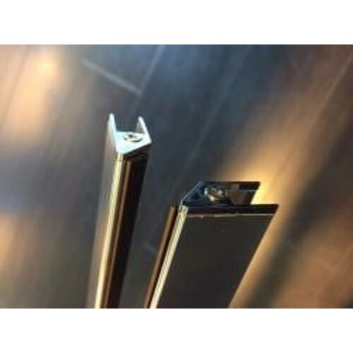 Wiesbaden set magneetstrips 8mm chr. tbv swingdeur+wand 