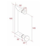 Wiesbaden losse deurgreep type 4 chroom