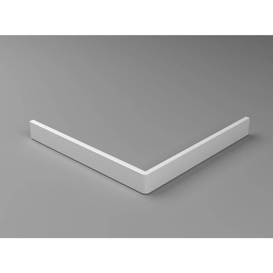 Voorzetpaneel Met Poten Tbv Vierkante Douchebak Acryl 90X90X4 Wit