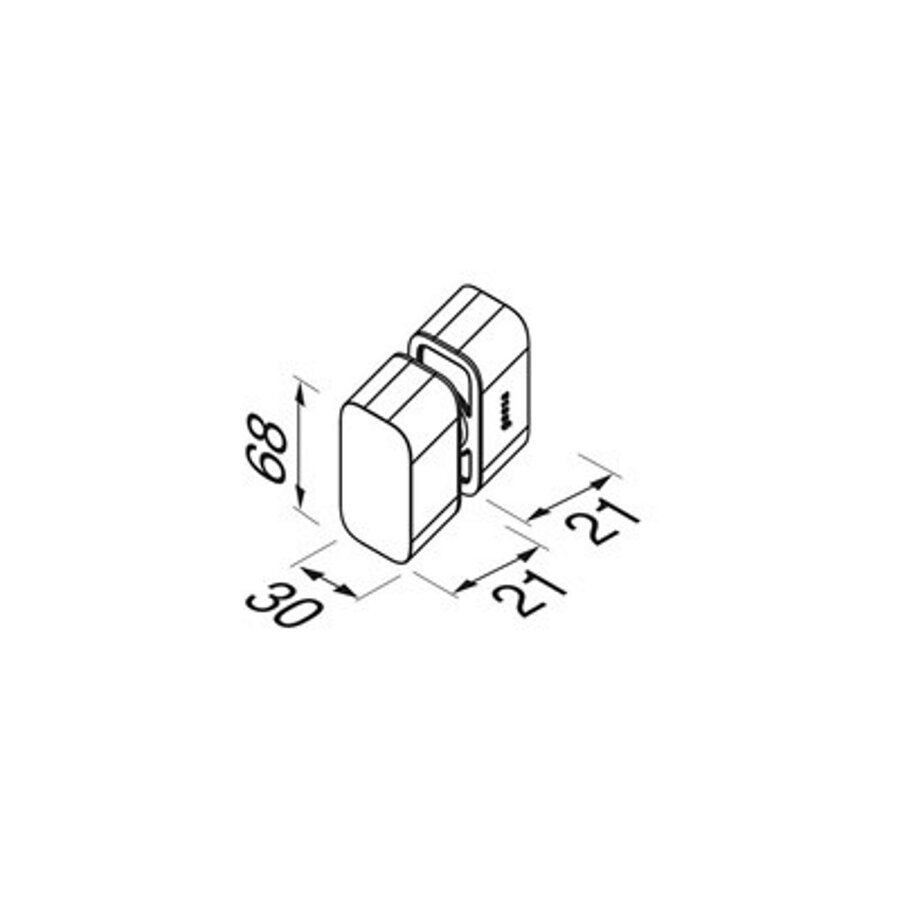 Douchedeurknop Dubbelzijdig Geesa Shift Chroom