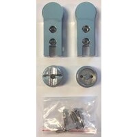 chroom scharnierset douche-swingdeuren