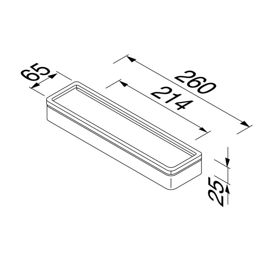 Planchet Geesa Frame 26 cm Zwart