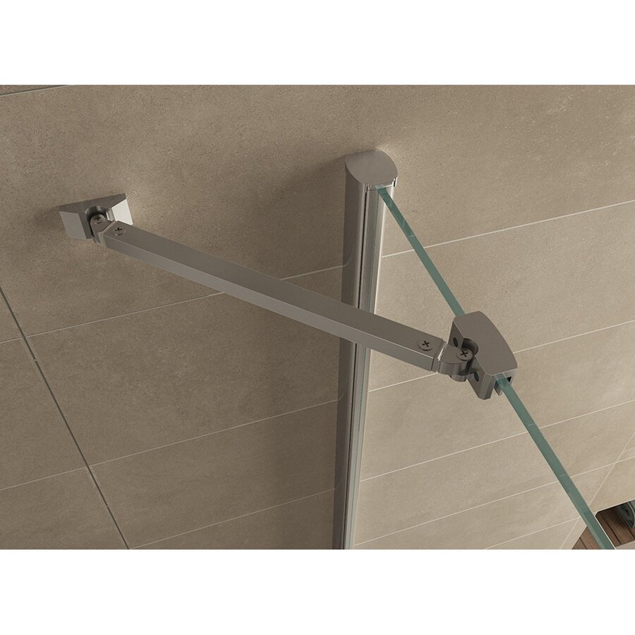 Wiesbaden swingdeur + zijwand UNI 1000x1000x2000 chr.8mm NANO