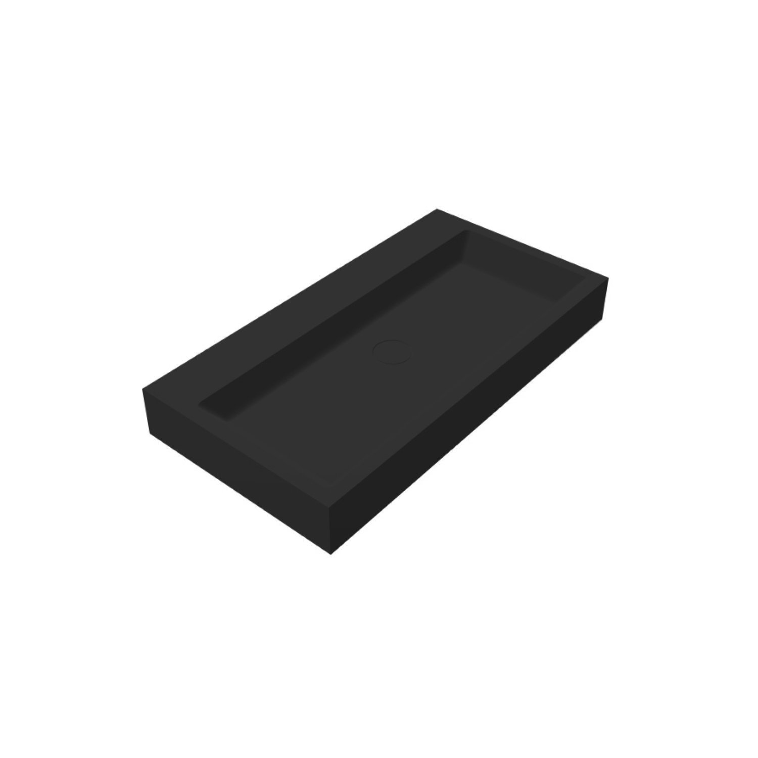 Best Design Wastafel Opera-80 Just-Solid 80x42x10 cm Mat Zwart