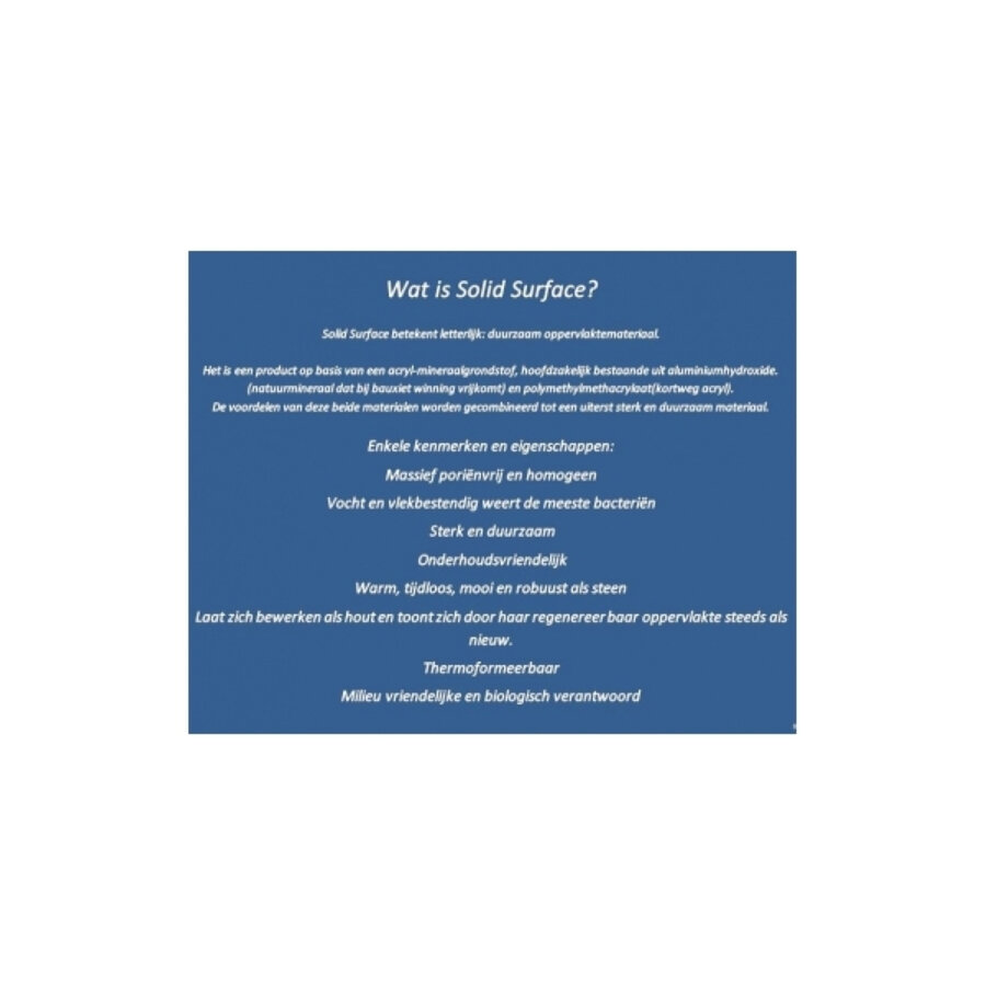 Wastafel Best Design Opera-80 Just-Solid 80x42x10 cm Mat Zwart