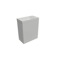 Fonteinset Aquasplash Luna 54,3x39,7x21,8 cm Glans Wit Met Marble Fontein Zonder Overloop Glans Wit