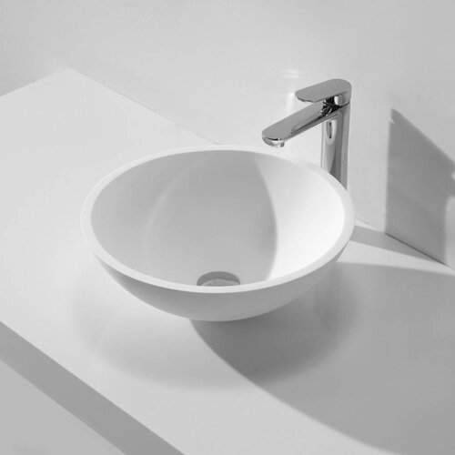 Opzetfontein Solid Surface Rond 43X43X13 Cm 