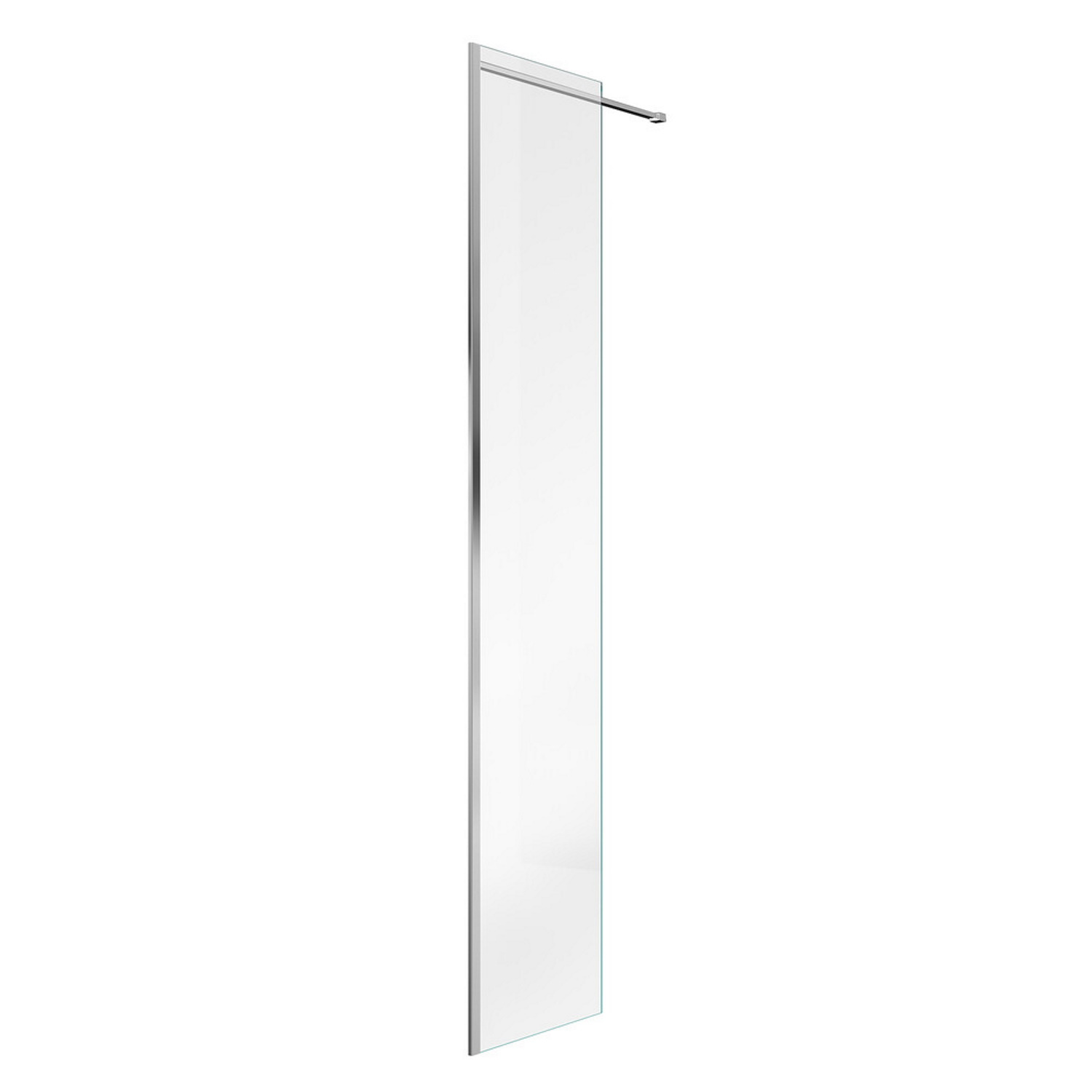 Zijwand Inloopdouche Van Marcke Go Linard 30x200 cm 8 mm EasyClean Profielloos Chroom Van Marcke