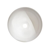 Solid Surface Fonteinset Met Opzetkom 40x25x9cm Mat Wit