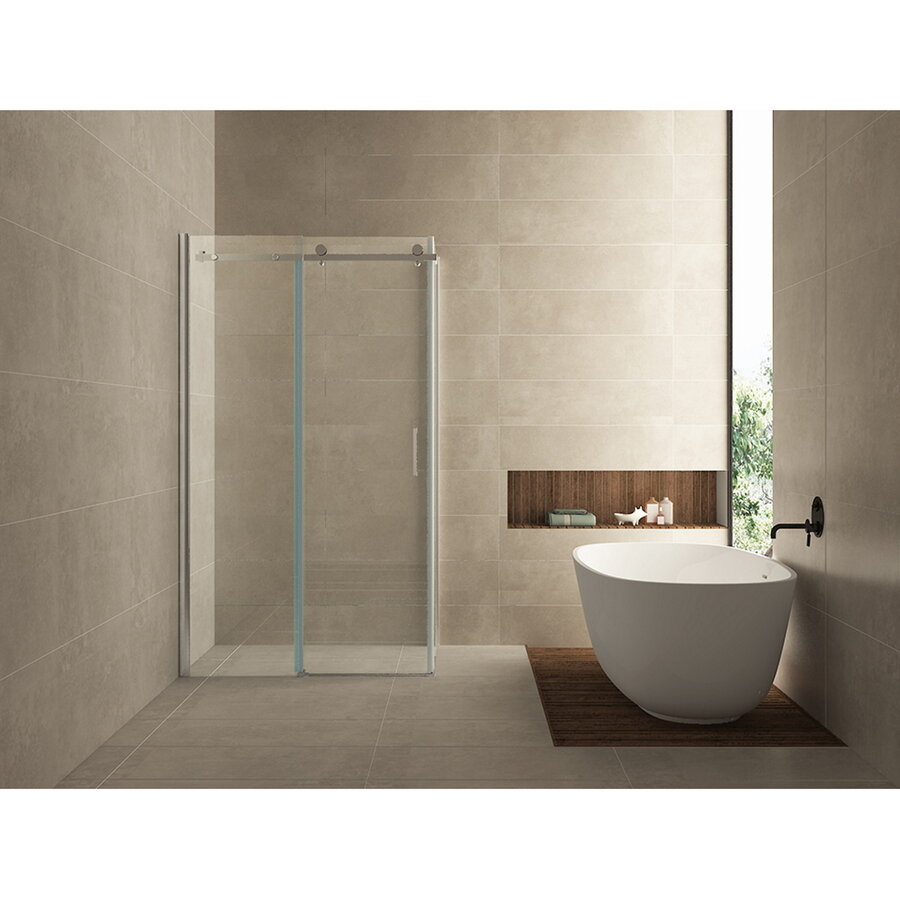 Wiesbaden douchedeur + zijwand 1200x800x2000 chr.8mm NANO
