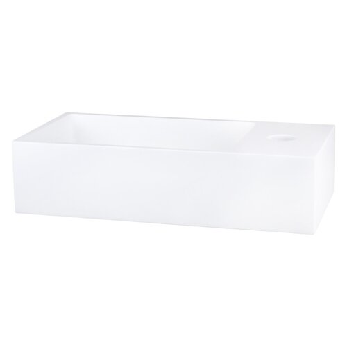 Fontein Differnz Solid Surface 36x18.5x9 cm Wit 