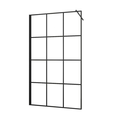 Inloopdouche Allibert Loft Game 157-159x200 cm Zwart 