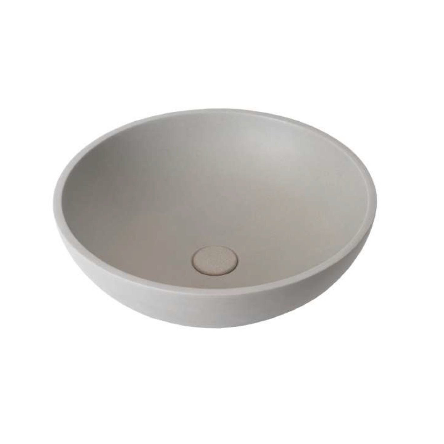 Waskom Ideavit Idea.Rex 44x44x14.5 cm Rond Beton Grijs Ideavit