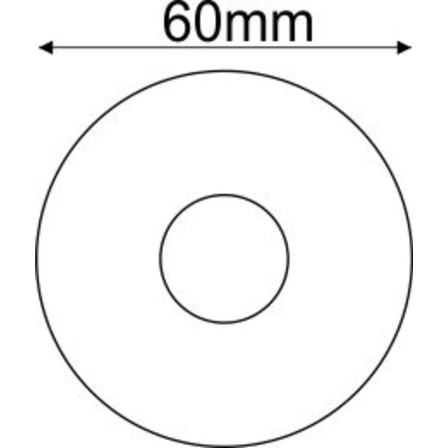 Chroom kraanrozet 3/4x20mm