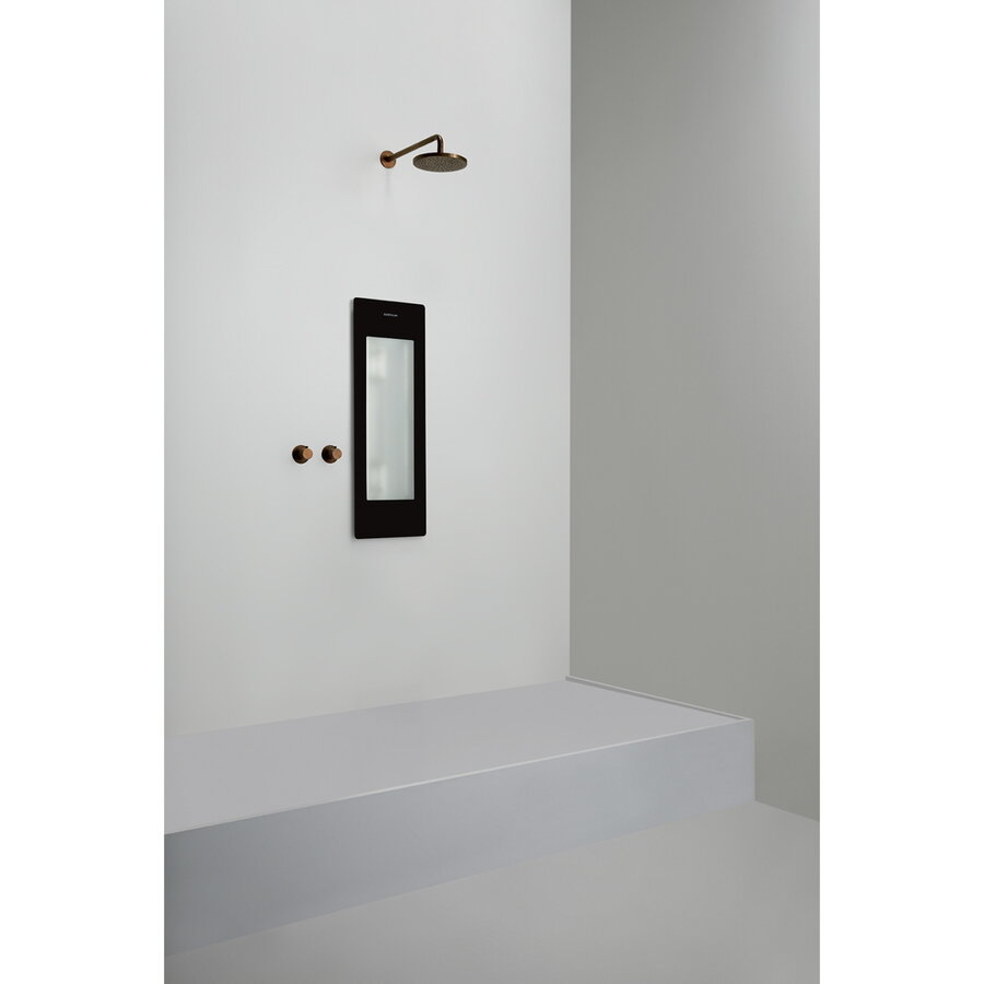 Sunshower One S Round Infrarood 95x33 cm Inbouw - Opbouw vlak of hoek Black