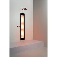 Sunshower One L Round Infrarood 185x33 cm Inbouw - Opbouw vlak of hoek Black