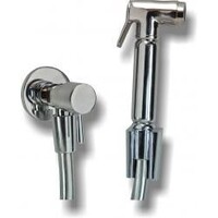 Wiesbaden complete set knijp handdouche+slang+hoekstopkraan