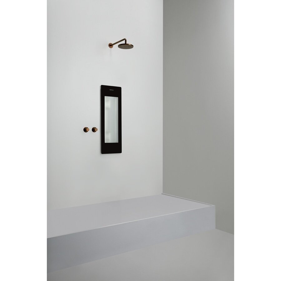 Sunshower Plus S Round Infrarood en UV-licht 95x33 cm Inbouw - Opbouw vlak of hoek Black