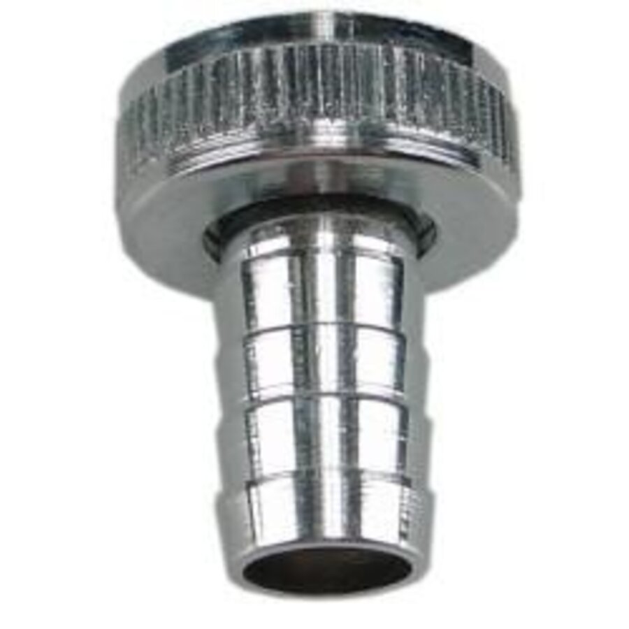 Chroom Slangwartel-Setjes 1/2x3/4 + borgring