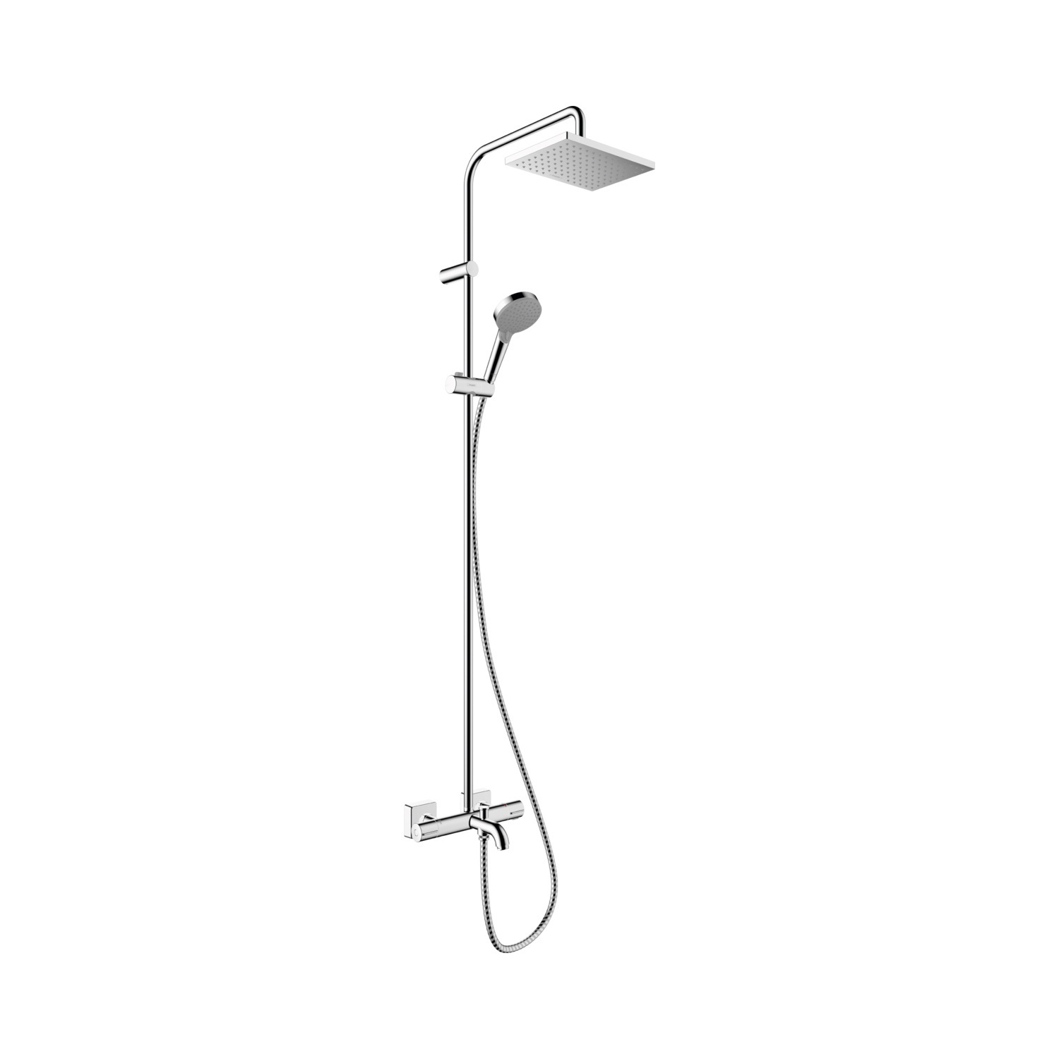 Hansgrohe Regendouche set Vernis Shape Showerpipe 230 1 Jet EcoSmart met badthermostaat Chroom