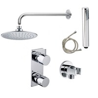 Aktieset Wiesbaden Inbouw Regendouche Caral Rechthoek Wanduitloop Chroom