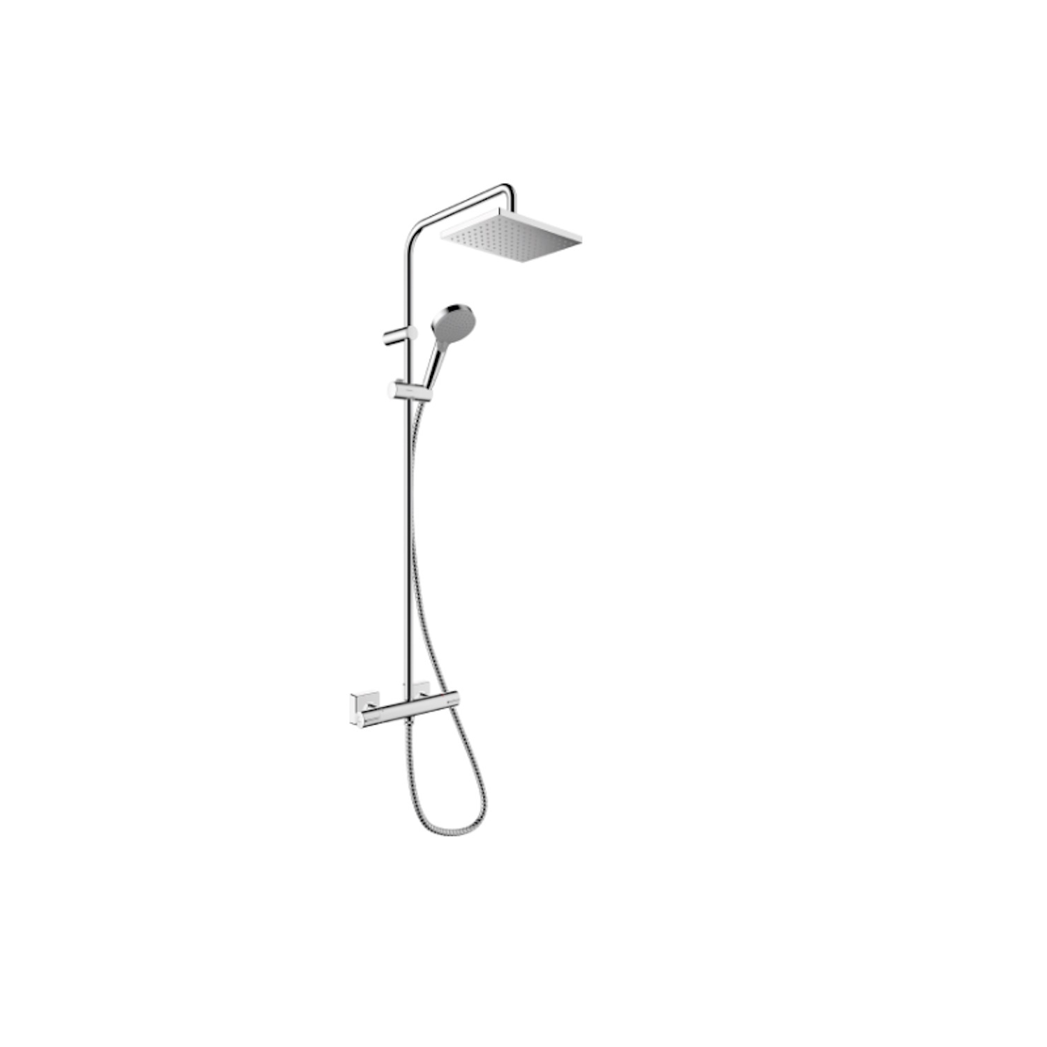 Hansgrohe Regendouche set Vernis Shape Showerpipe 230 1 Jet met Douchethermostaat Chroom