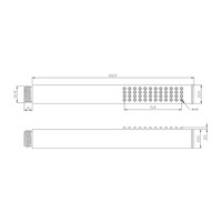 Thermostatisch Inbouwdoucheset Aqua Splash Plafonduitloop Rond 20 cm Mat Zwart