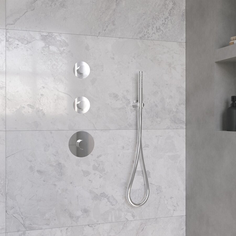 Regendoucheset Wiesbaden Dreams met Inbouwdeel en Wanduitloop Chroom