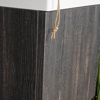 AKTIE! Fonteinmeubel Boss & Wessing Paris 40 cm Zwart Eiken (1 kraangat)