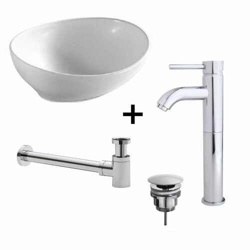 Waskompack Juno Keramiek 40x33x14.5 cm Chroom 