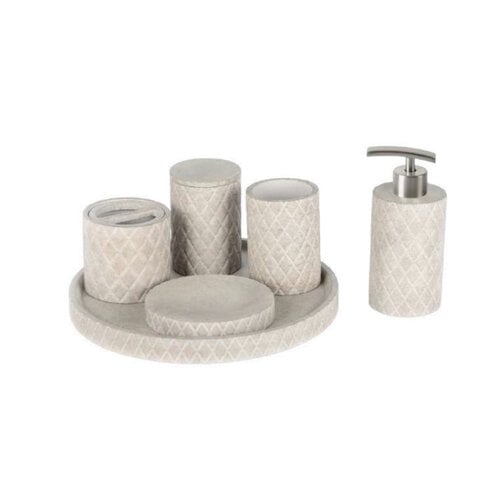 Accessoires Set Ideavit Idea.Isy Rond Beton Licht Grijs 