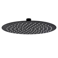 Hoofddouche BWS Colorato Rond 30 cm Mat Zwart