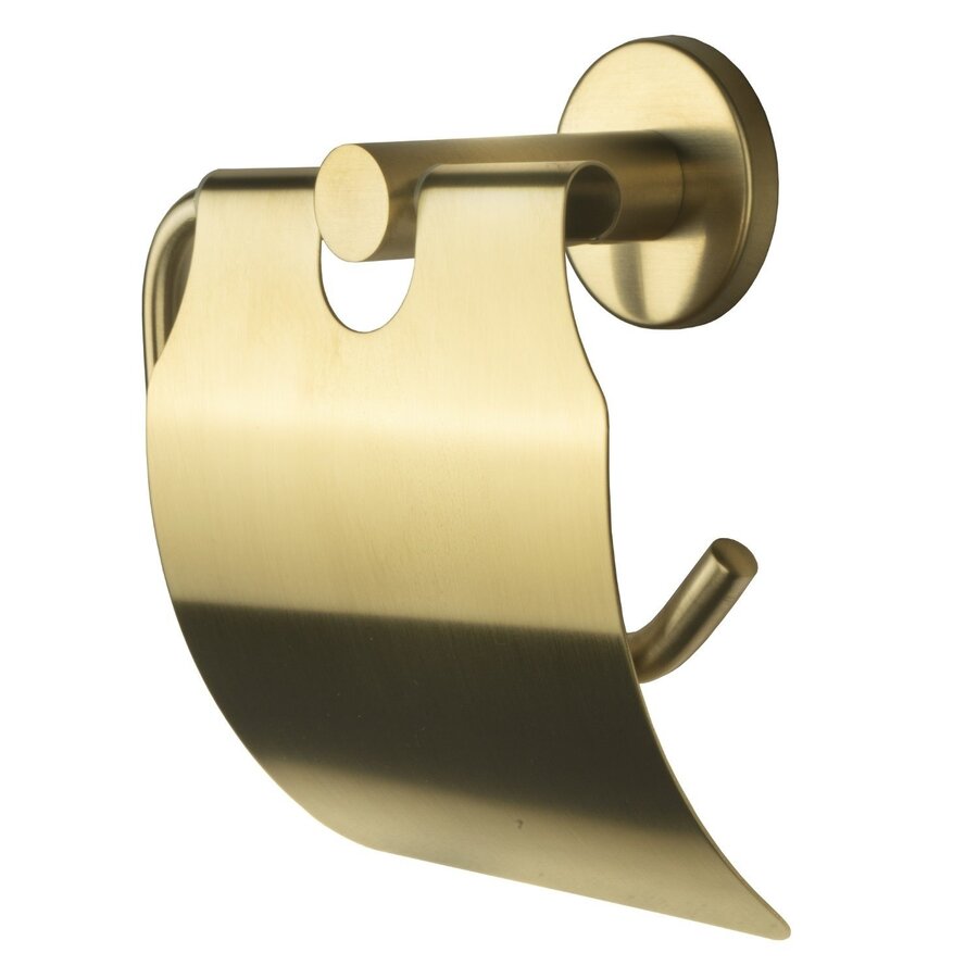 Toiletrolhouder Aqua Splash Colorato Met Klep Geborsteld Goud