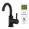 AQS Wastafelmengkraan Cemal Opbouw Draaibare Uitloop Mat Zwart