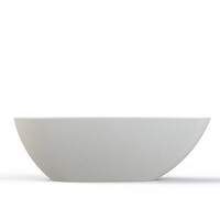 Vrijstaand Ligbad Salenzi Unica 170x86x54 cm Solid Cast Mat Wit