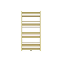 Handdoek Radiator BWS Cory 120x60 cm 414 Watt Midden en Zijaansluiting Geborsteld Messing Goud