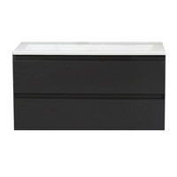 Badkamermeubel Boss & Wessing Pepper Acryl Wastafel Zonder Kraangat 100x55x46 cm Antraciet